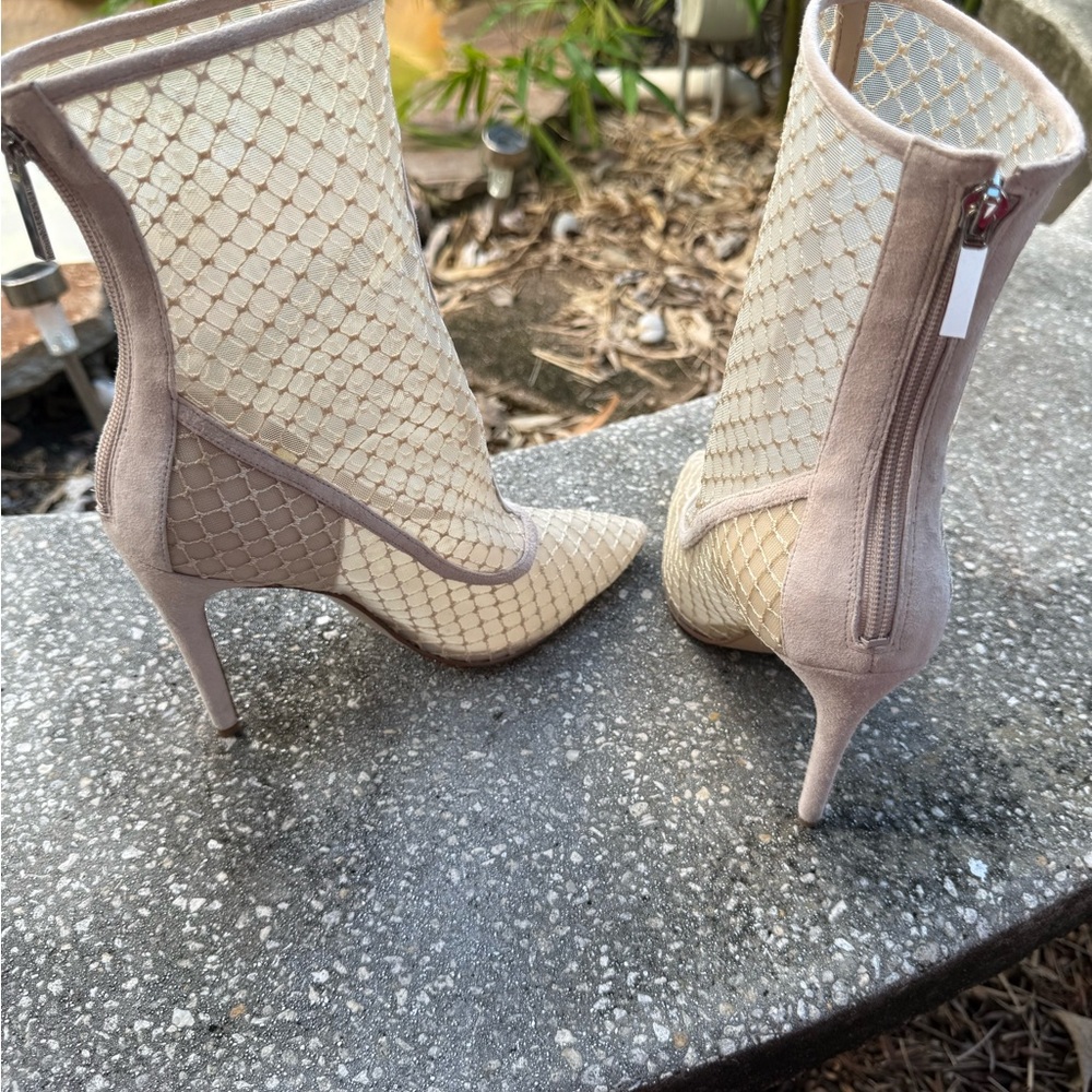Mesh Stiletto Ankle Boots - Picture 3 of 4